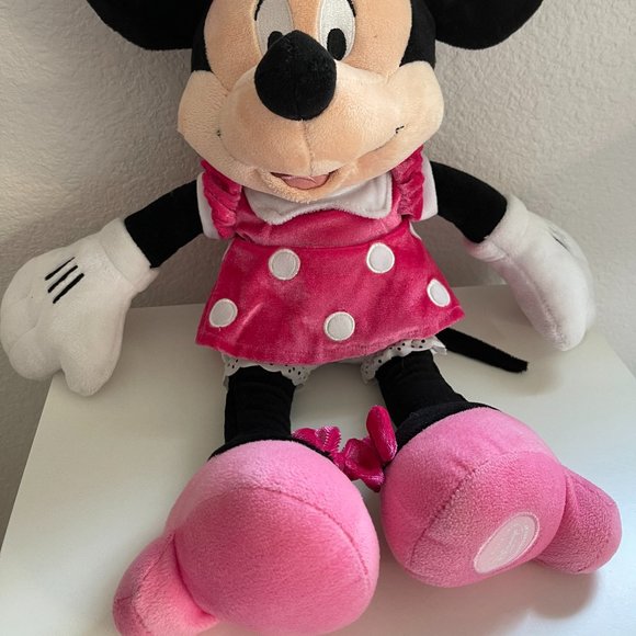 Disney Minnie Mouse Plush Pink Medium 18'' - Picture 3 of 11